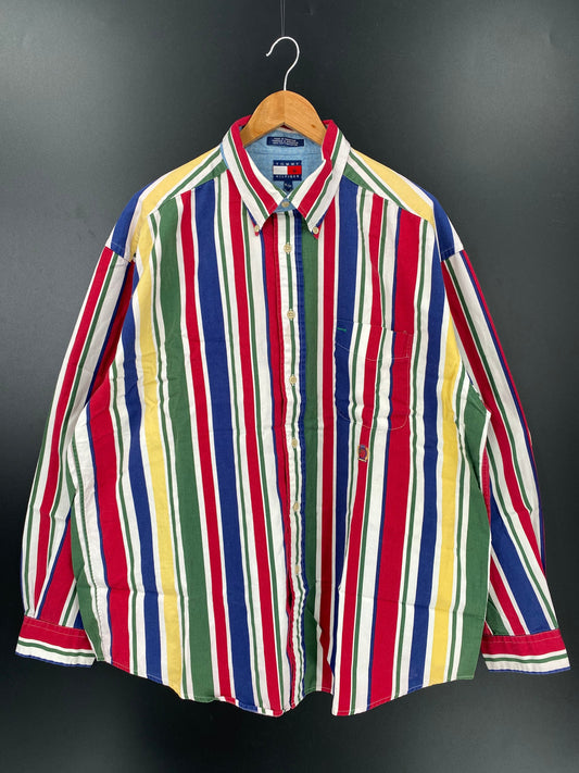 90's TOMMY HILFIGER Size XL Vintage Button Down Shirt / E2404B