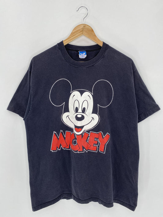 80's DISNEY MICKEY Made in USA Size One Size (Approx. L) Vintage T - Shirts / K5017