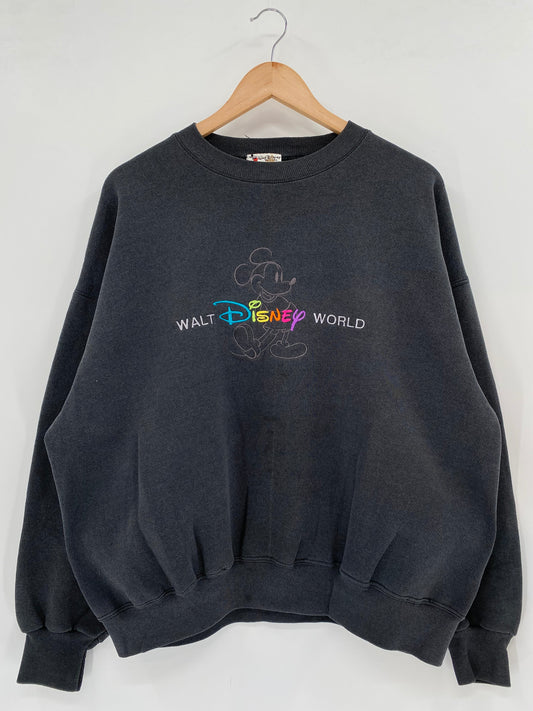 00' DISNEY MICKEY Made in USA Size XL Vintage Sweat-shirt / A3744