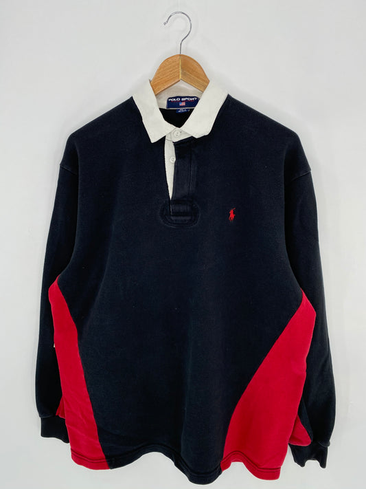 Polo Sport Ralph Lauren Size L Vintage Rugby-Shirt / 7368