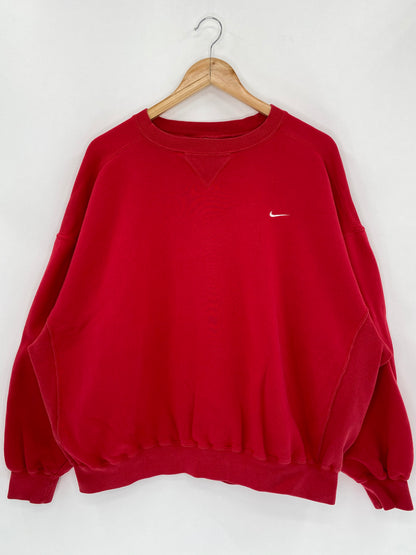 90’s NIKE Mini Swoosh Size L Vintage Sweat-Shirt / 5666