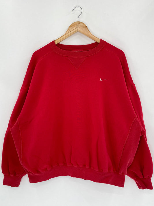 90’s NIKE Mini Swoosh Size L Vintage Sweat-Shirt / 5666