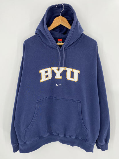 90’s NIKE BYU Size XL Vintage Hoodie Sweat-Shirt / 7339