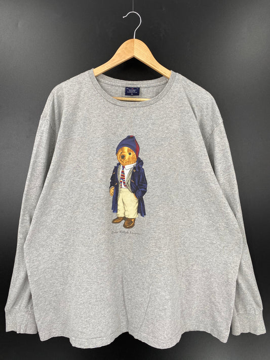 .Vintage POLO SPORTS POLO BEAR Size XL Long-Sleeve Shirts/ A4773