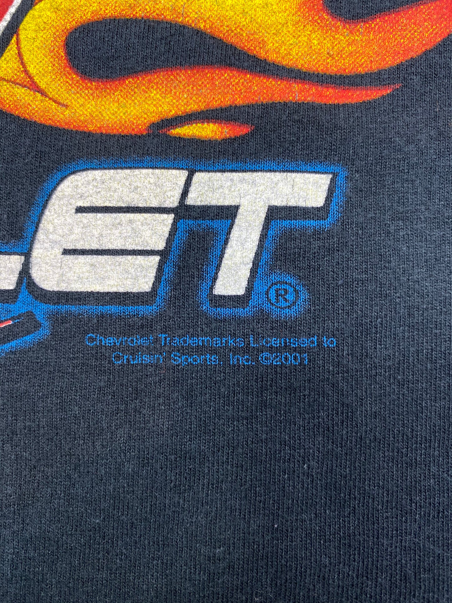 2001 CHEVROLET RACING Size M Vintage Long-Sleeve-T-Shirt / 5583
