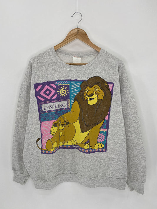 90's DISNEY THE LION KING Size Approx. XL Vintage Sweat-shirt  / K5285
