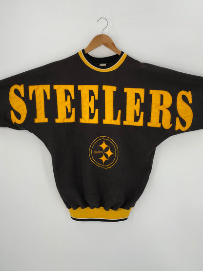 90's STEELERS Made in USA Size L Vintage NFL Sweat-shirt / 9428