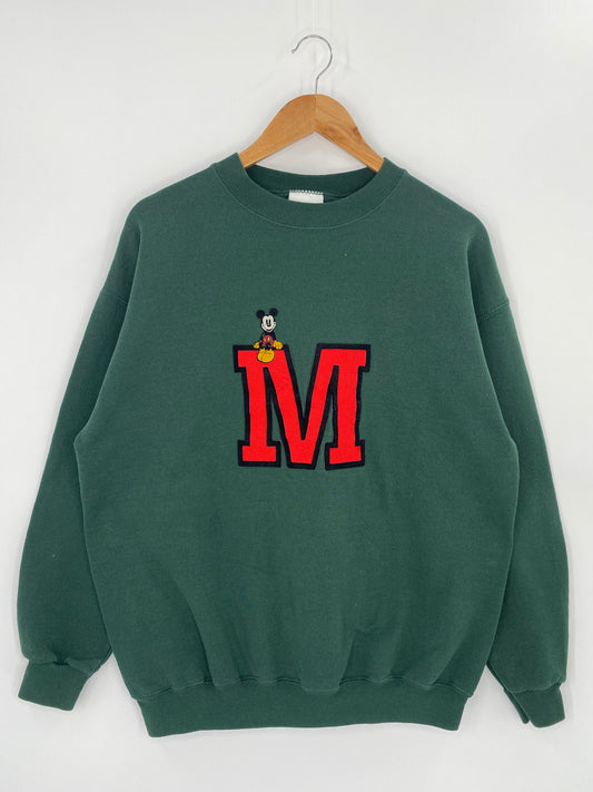 90’s DISNEY MICKEY Size L Vintage Sweat-shirt / 8408