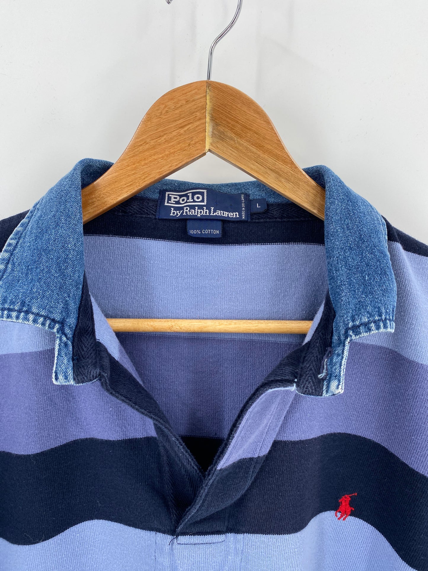 Vintage Polo Ralph Lauren Size L Rugby-Shirt / 7745
