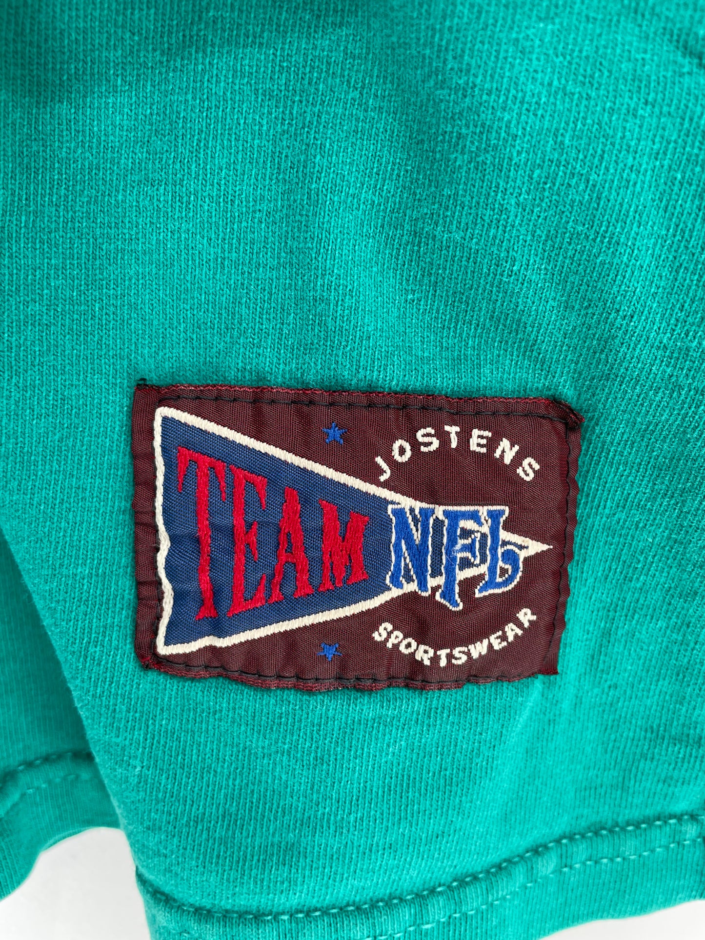 1992 NFL DOLPHINS TAZ Made in USA Size XL Vintage NFL Long Sleeve Hoodie T- Shirt/ K3062