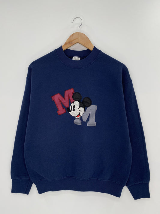 90’s DISNEY MICKEY Made in USA Size M Vintage Sweat-shirt / K6549