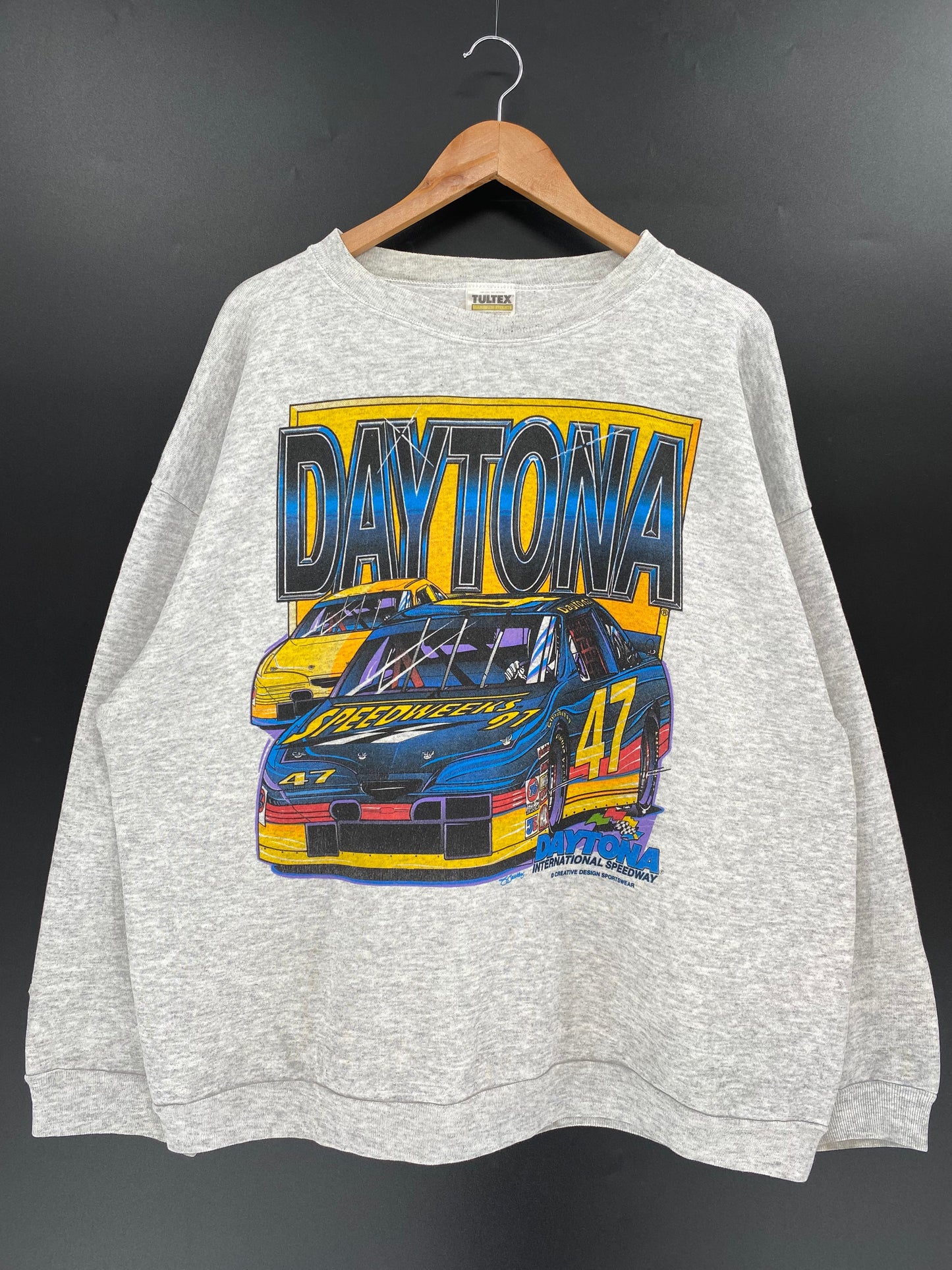 1997' DAYTONA Size XXL Vintage Racing Sweat-Shirt / k1253