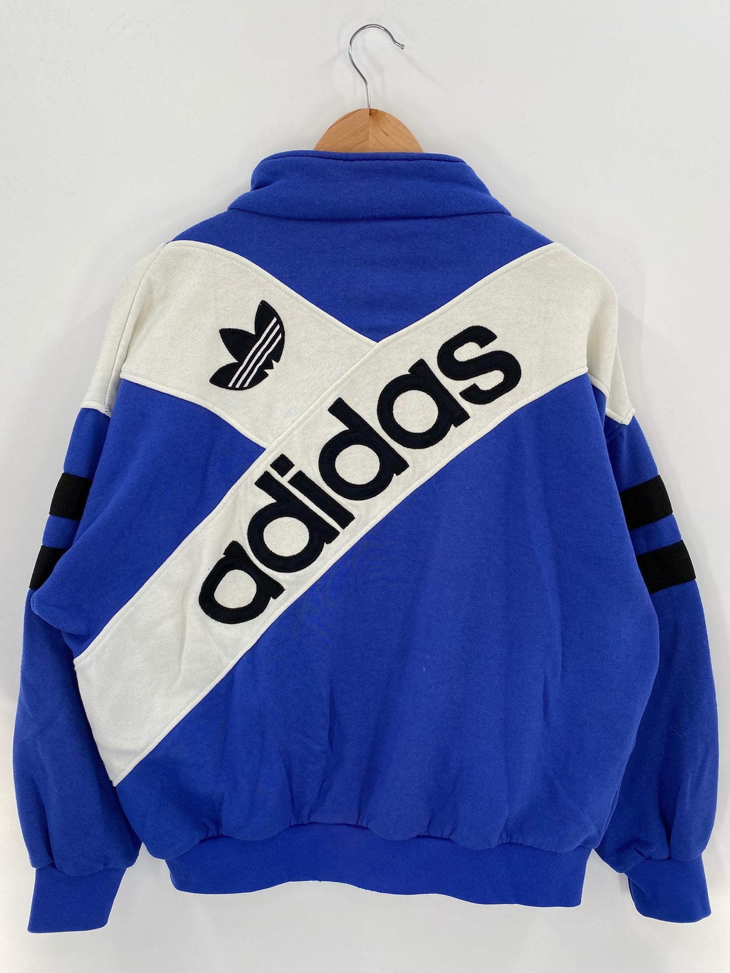 90’s ADIDAS Size No tag (Approx.L) Vintage Half-zip Sweat-Shirt / E5933S