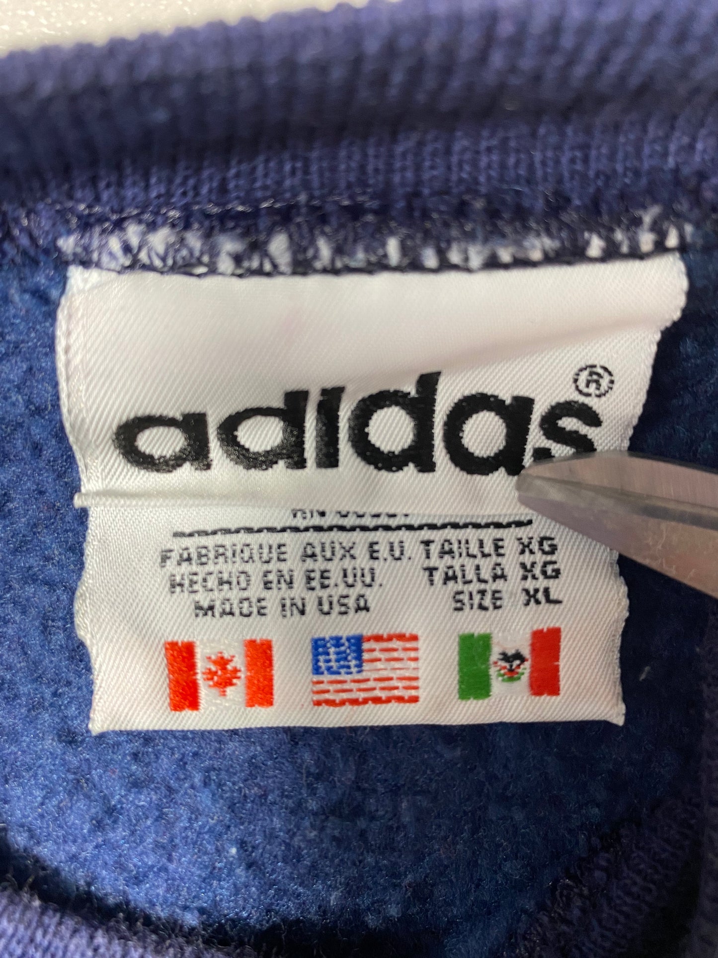 90’s ADIDAS MADE IN USA Size XL Vintage Sweat-shirt  / K3462