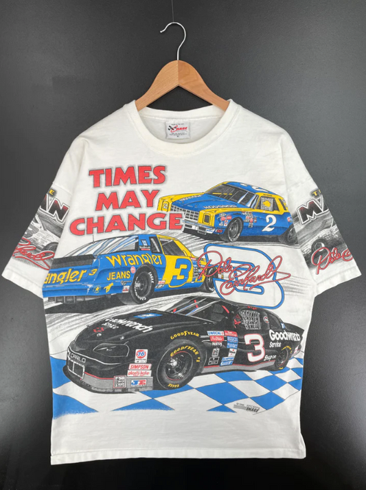 1996 NASCAR DALE EARNHARDT Made in USA Size XL Vintage Racing T-shirt / E6574T
