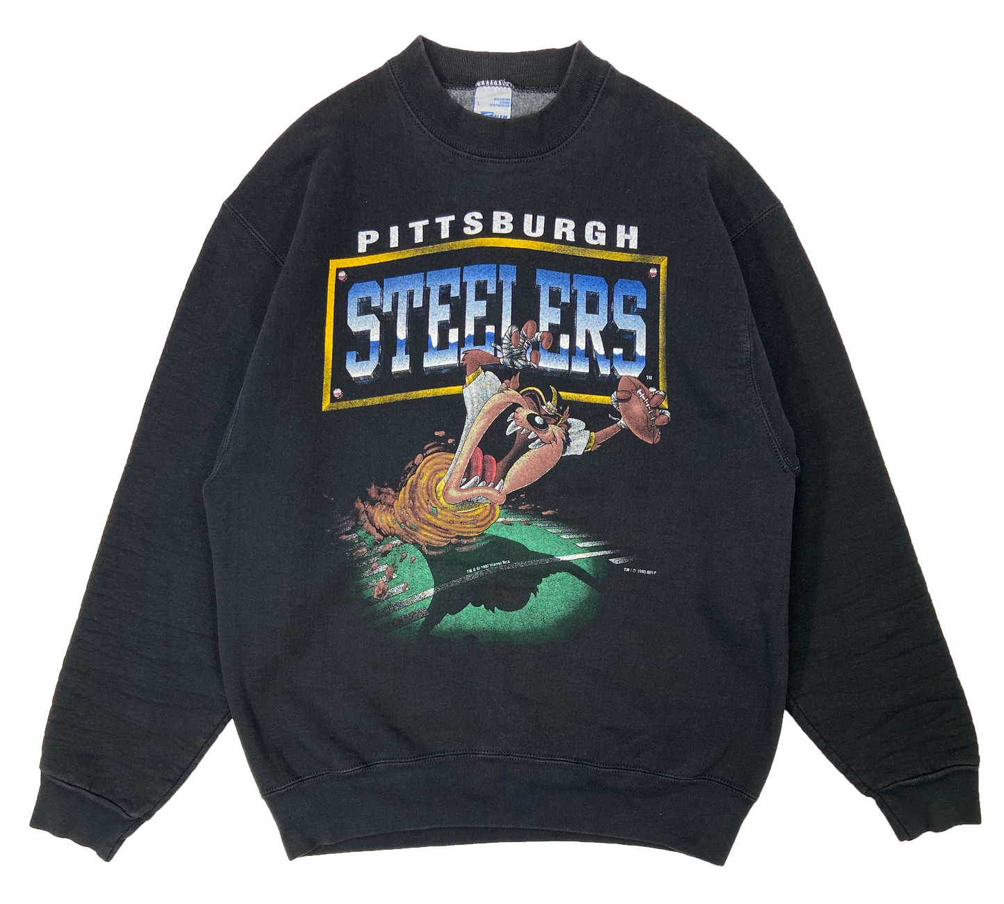 90's Steelers x Looney Tunes Made in USA Vintage Sweat-Shirt / 2069
