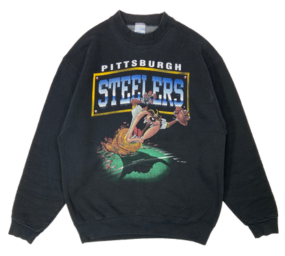 90's Steelers x Looney Tunes Made in USA Vintage Sweat-Shirt / 2069
