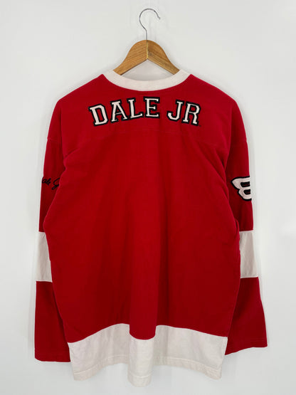 00’ NASCAR DALE JR BUDWEISER Size XL Vintage Long Sleeve Racing T-Shirt / A7185