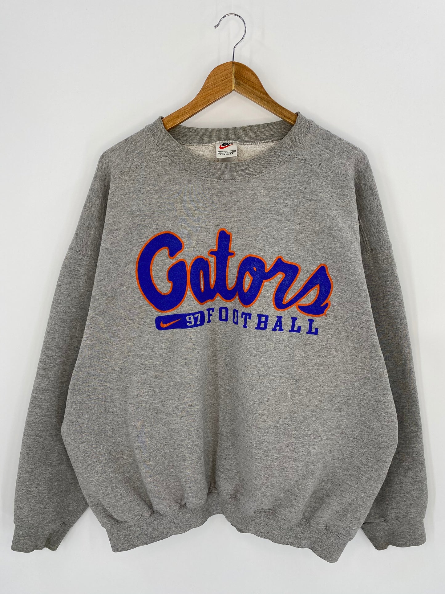 90’s NIKE Florida Gators football Made in USA Size XXL Vintage Sweat-shirt / 7779