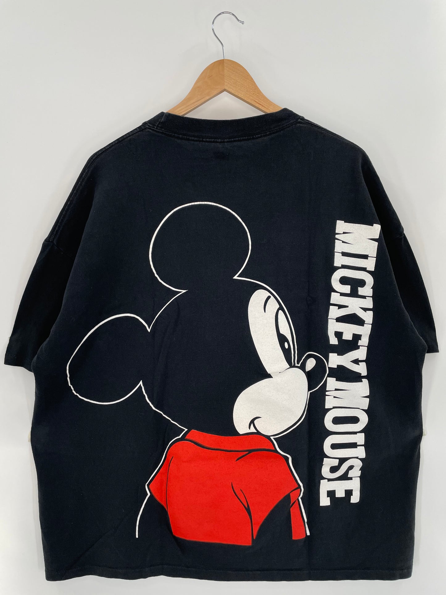 80’s DISNEY MICKEY Made in USA Size One Size (Approx.XXL-XXXL ) Vintage T-Shirt / K2586