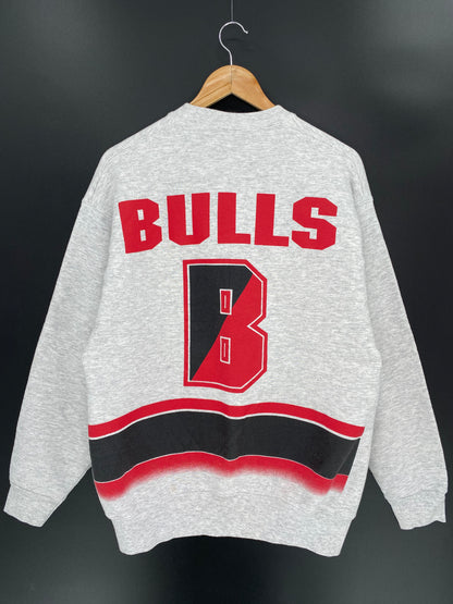 90’s CHICAGO BULLS Made in USA Size L Vintage NBA Sweat-shirt / 7721