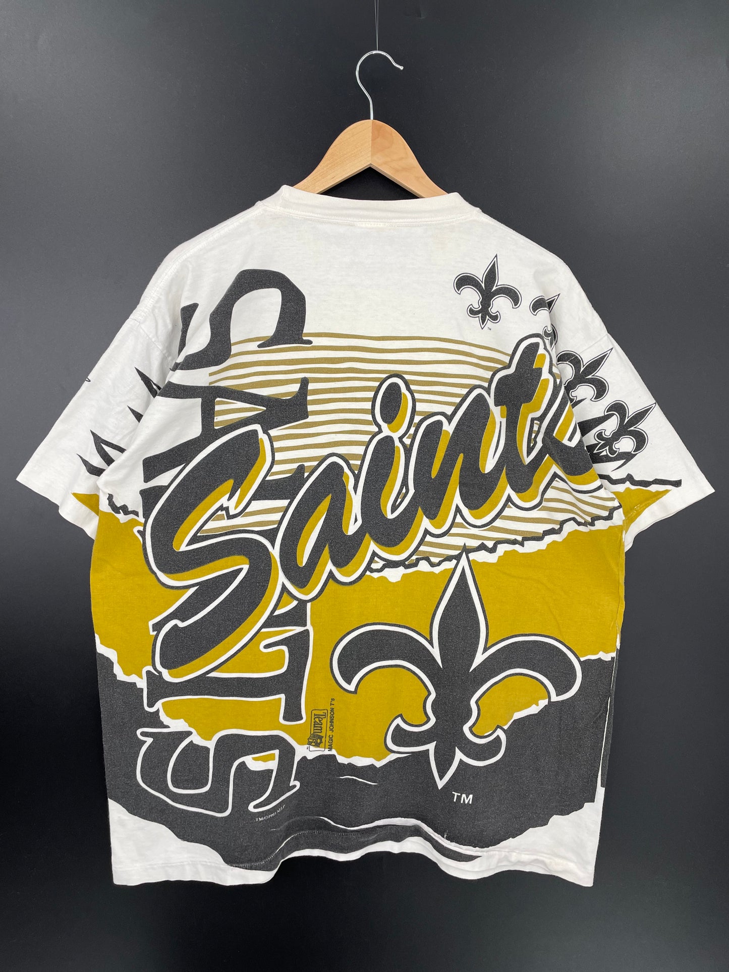 1993 New Orleans Saints Size XL Vintage T-Shirt / k1647