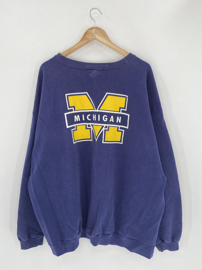 90’s NIKE MICHIGAN Size Approx.XXL Vintage Sweat-Shirt /K4769