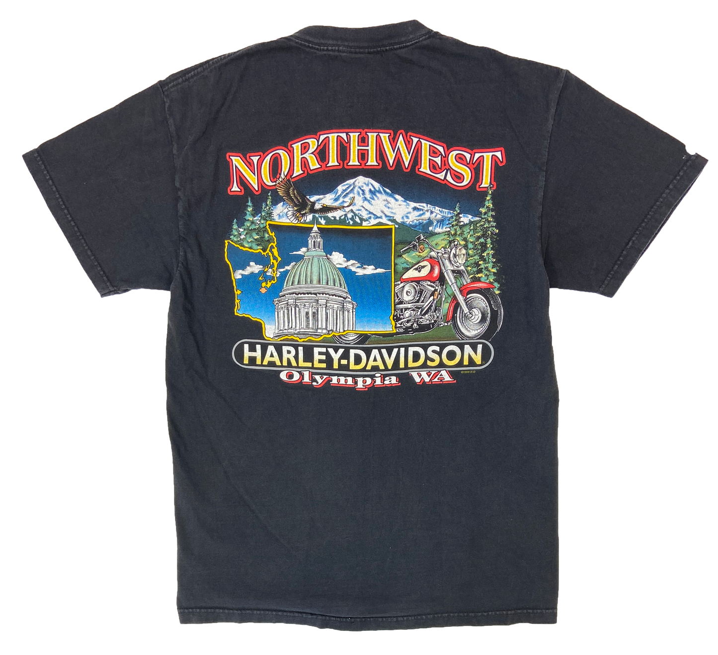 00' Harley Davidson Made in USA Vintage T-Shirts / 2180