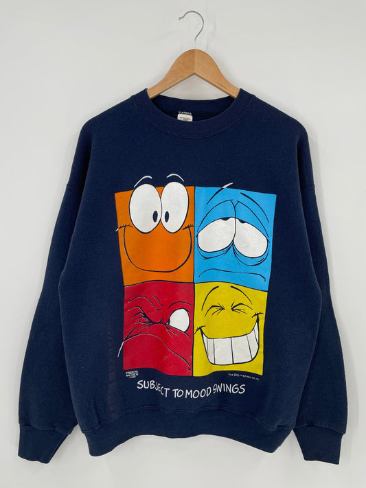 1996 FACE OFFS Size L Vintage Sweat-shirt / A6459