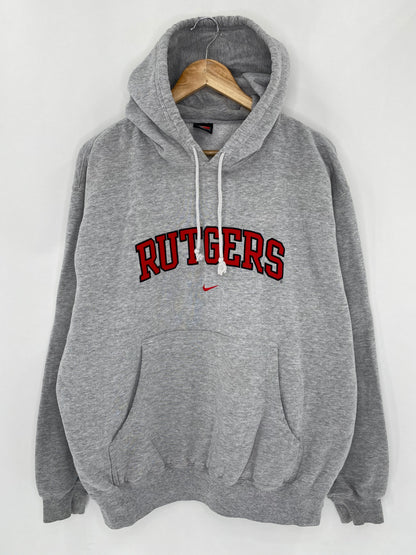 90’s NIKE RUTGERS Size L Vintage Hoodie Sweat-Shirt / 5782