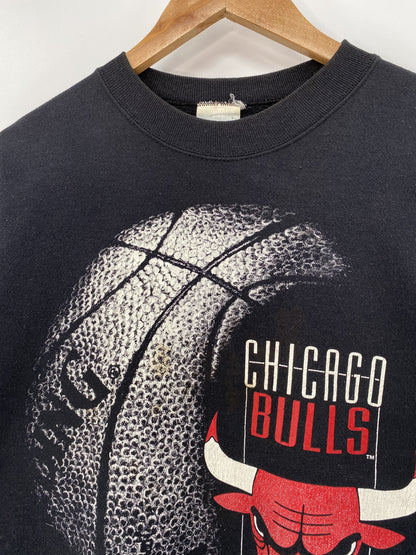 90's CHICAGO BULLS Made in USA Size L Vintage NBA Sweat-shirt / K6561
