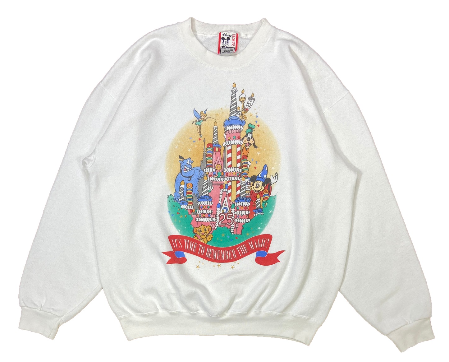90's Walt Disney World 25th Anniversary Made in USA Sweat-Shirts / 2207