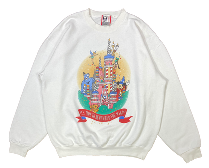 90's Walt Disney World 25th Anniversary Made in USA Sweat-Shirts / 2207