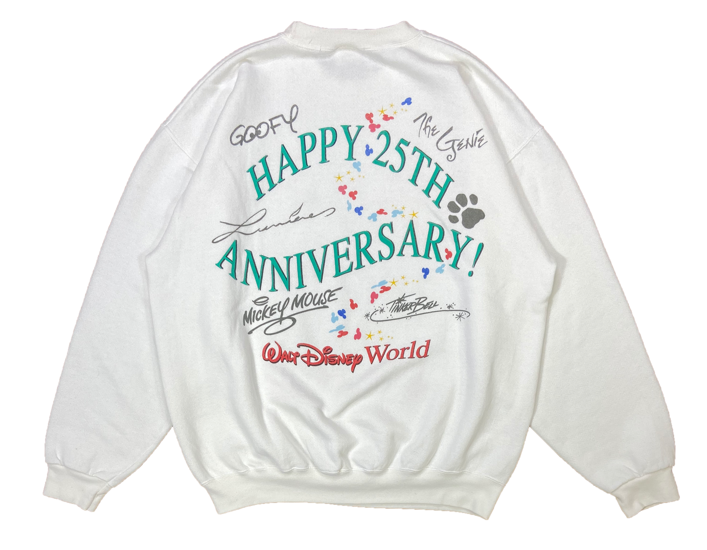 90's Walt Disney World 25th Anniversary Made in USA Sweat-Shirts / 2207