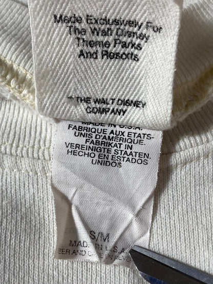 90's DISNEY DISCOVER IT’S A SMALL WORLD Made in USA Size S/M Vintage Sweat-shirt / 8409