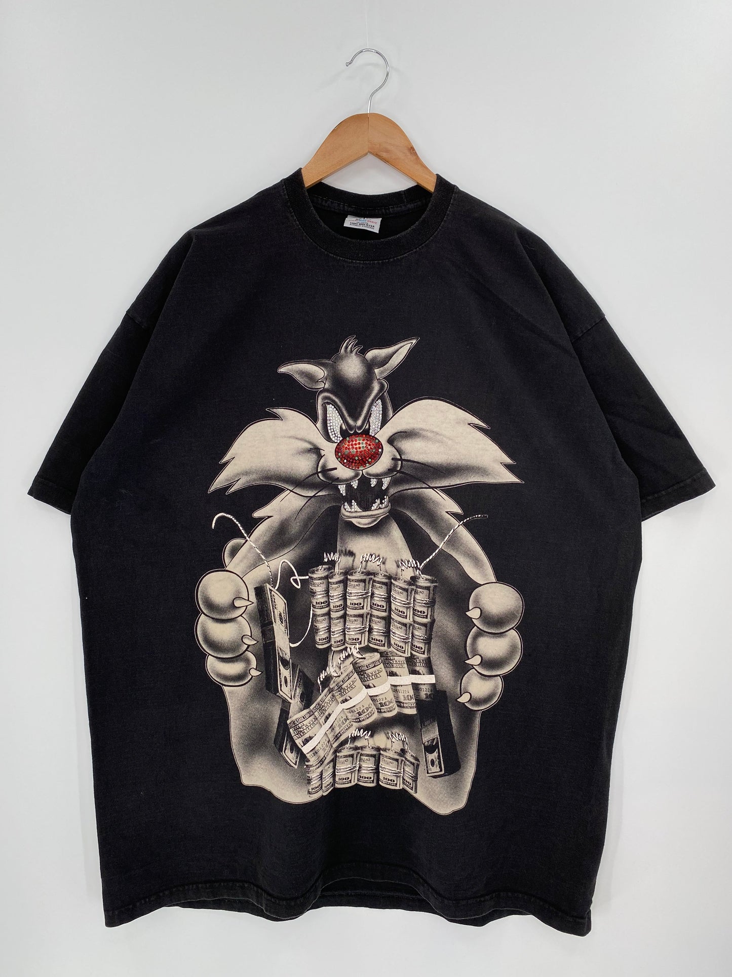 .00' LOONEY TUNES SYLVESTER Size XXXL Vintage T-shirt / E678