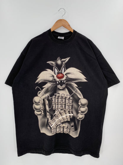 .00' LOONEY TUNES SYLVESTER Size XXXL Vintage T-shirt / E678