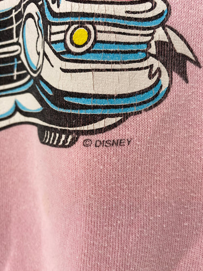 80’s DISNEY MICKEY MINNIE Made in USA Size L Vintage Sweat-Shirts / A1175