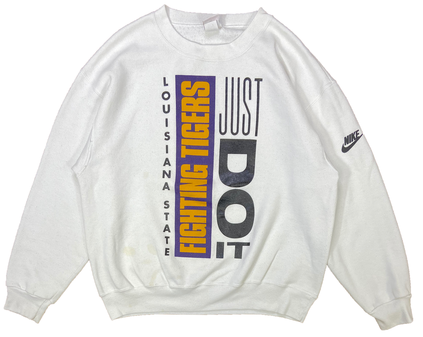 90's Nike Fighting Tigers Silver Tag Made in USA Vintage Sweat-Shirt / 2244