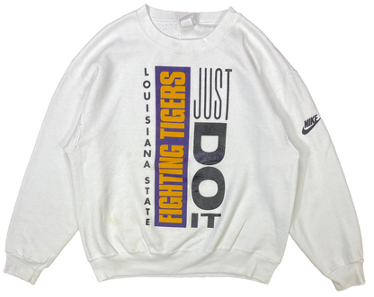 90's Nike Fighting Tigers Silver Tag Made in USA Vintage Sweat-Shirt / 2244