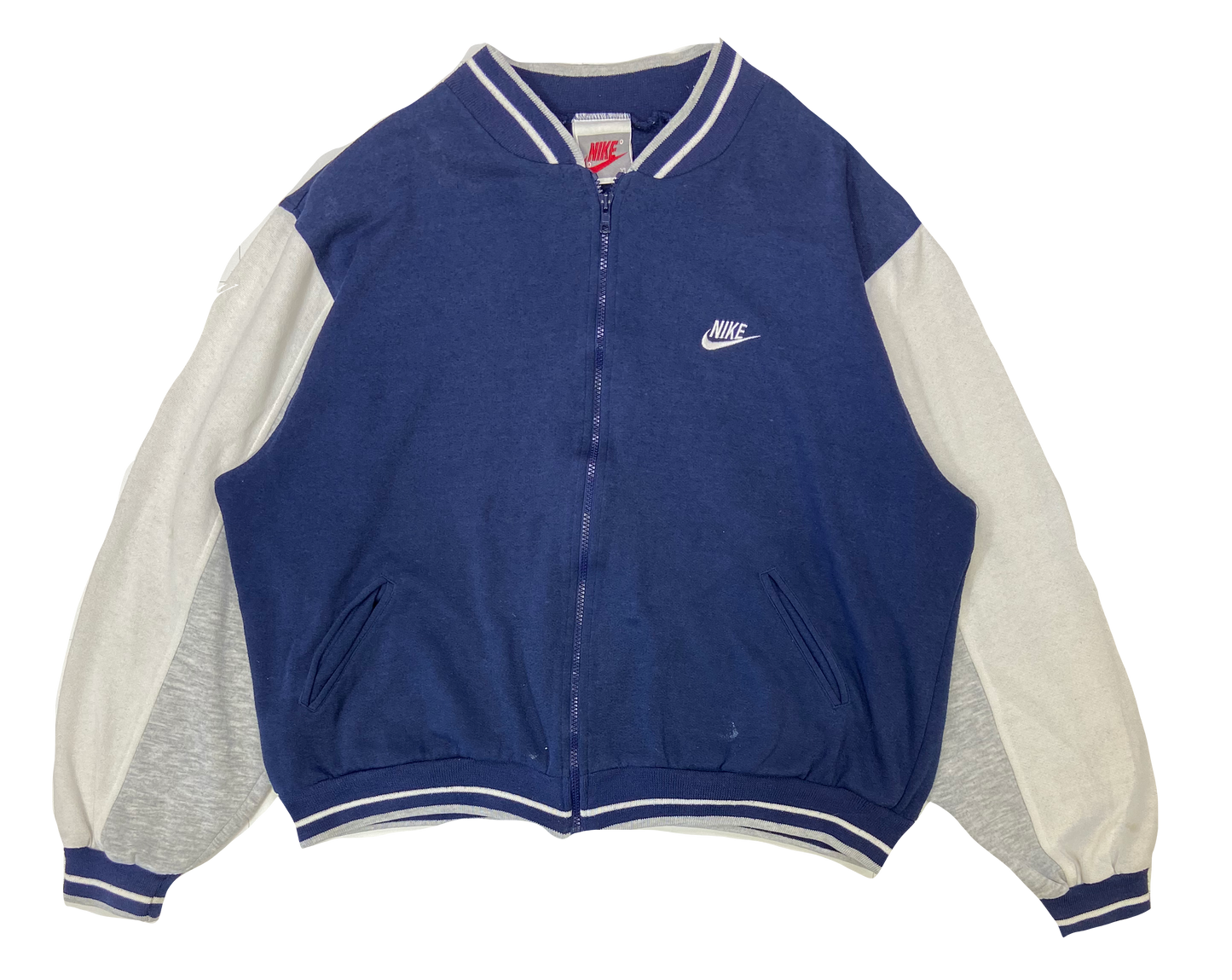 90's Nike Silver Tag Zip-Up Vintage Sweat-Shirt / 2255