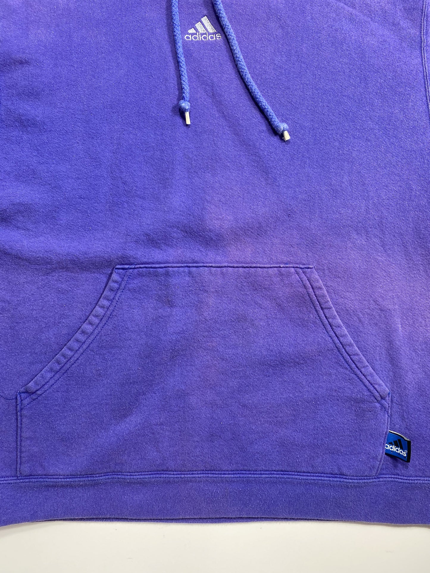 90’s ADIDAS Size M Faded Vintage Hoodie Sweat-shirt / K5879