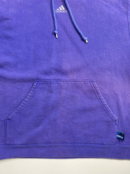 90’s ADIDAS Size M Faded Vintage Hoodie Sweat-shirt / K5879