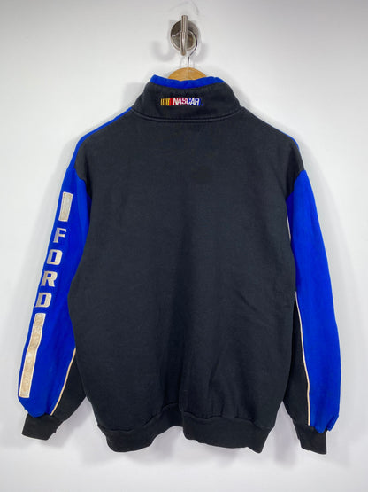Vintage NASCAR RACING FORD Half-Zip Size M Sweat-Shirt / 5339
