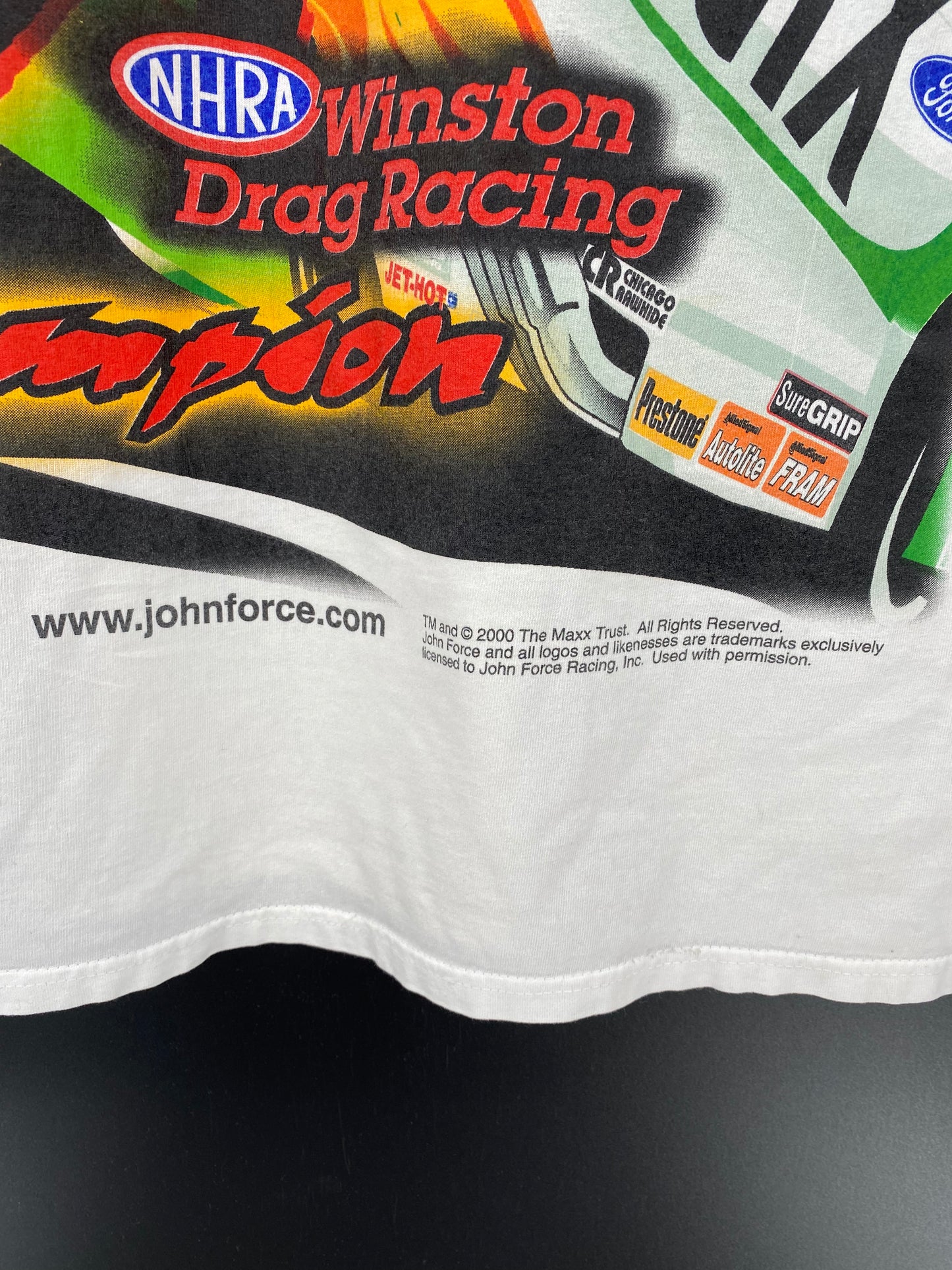 2000 JOHN FORCE X FORD Size XL Racing T-Shirt / K1575