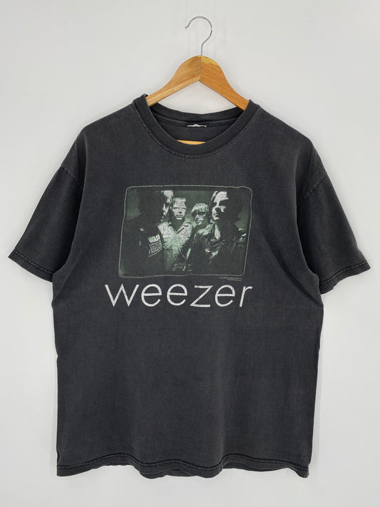 .2001 WEEZER Size No Tag (Approx. L) Vintage Music T-shirt / E36