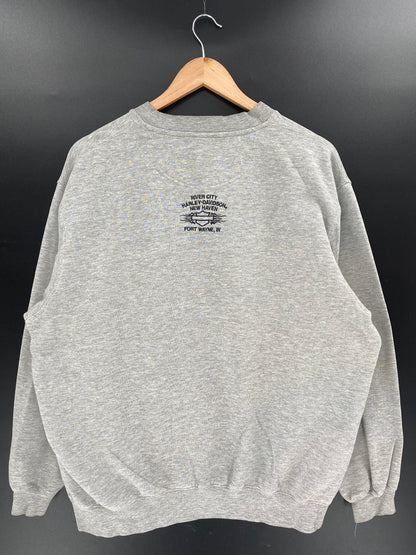 Vintage HARLEY DAVIDSON Size No tag (Approx.L) Sweat-Shirt / K4008