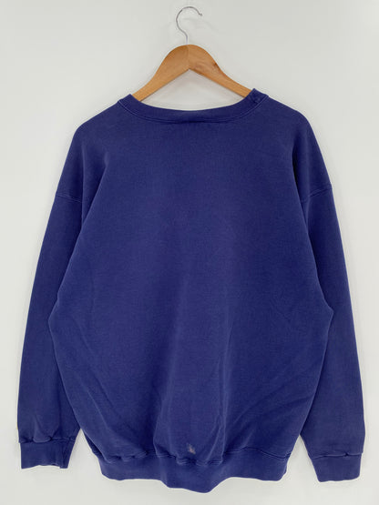 90’s NIKE Mini Swoosh Size No Tag (approx.L) Vintage Sweat-shirt / 9323