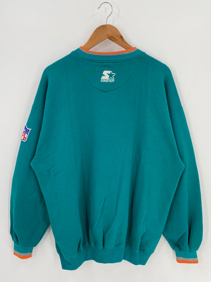 90’s STARTER MIAMI DOLPHINS Size XL Vintage NFL Sweat shirt / K585