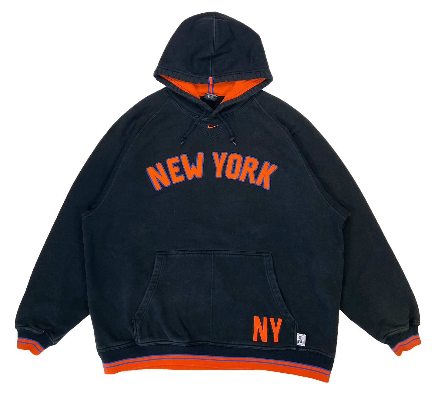 00' Vintage Nike Center Mini Swoosh New York Hoodie Sweat-Shirt / 2454